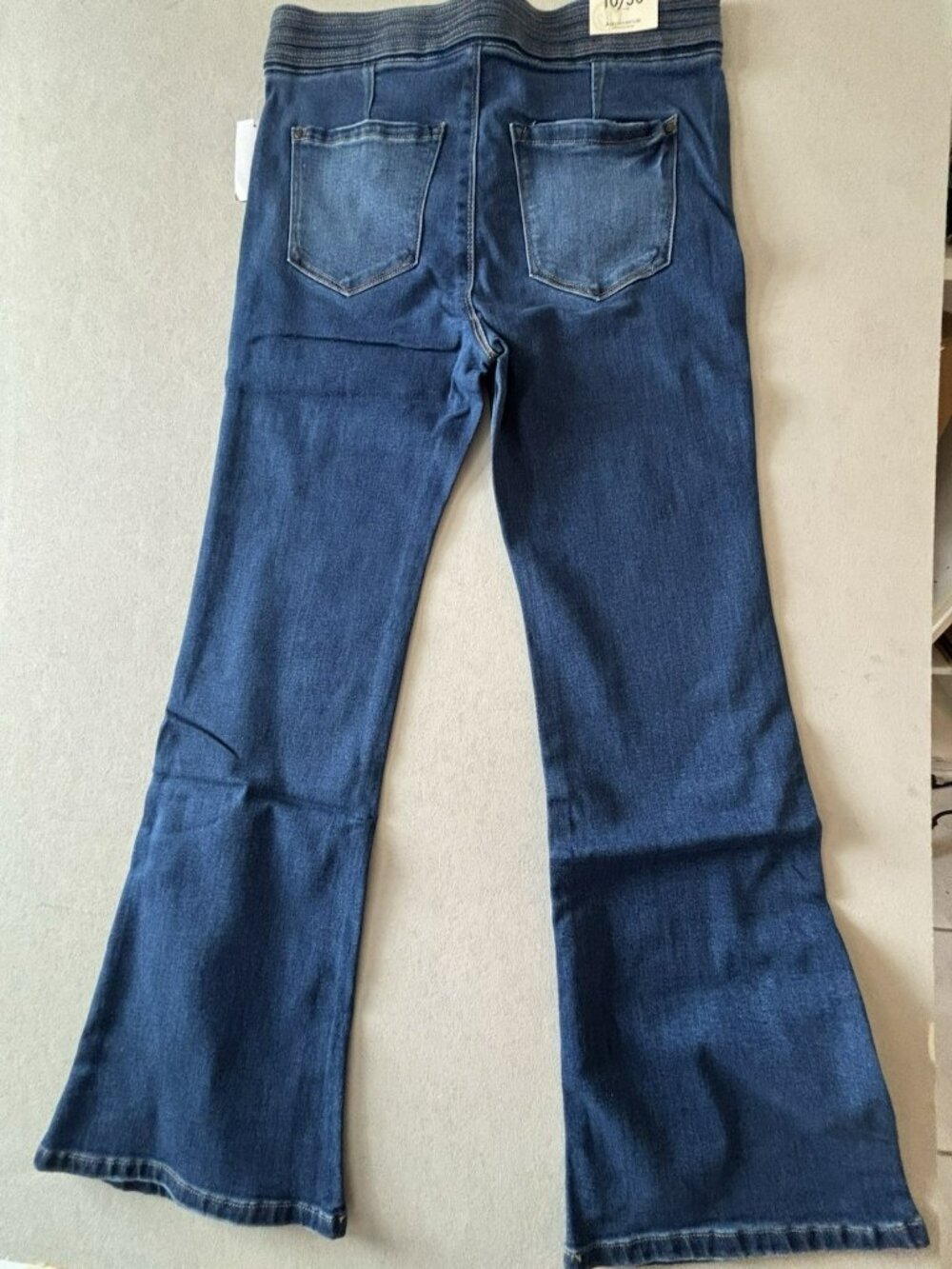 Curve Appeal Heritage Luxe Gigi High Rise Flare Jeans Womens 10/30 Dark Wash NWT - Picture 7 of 10